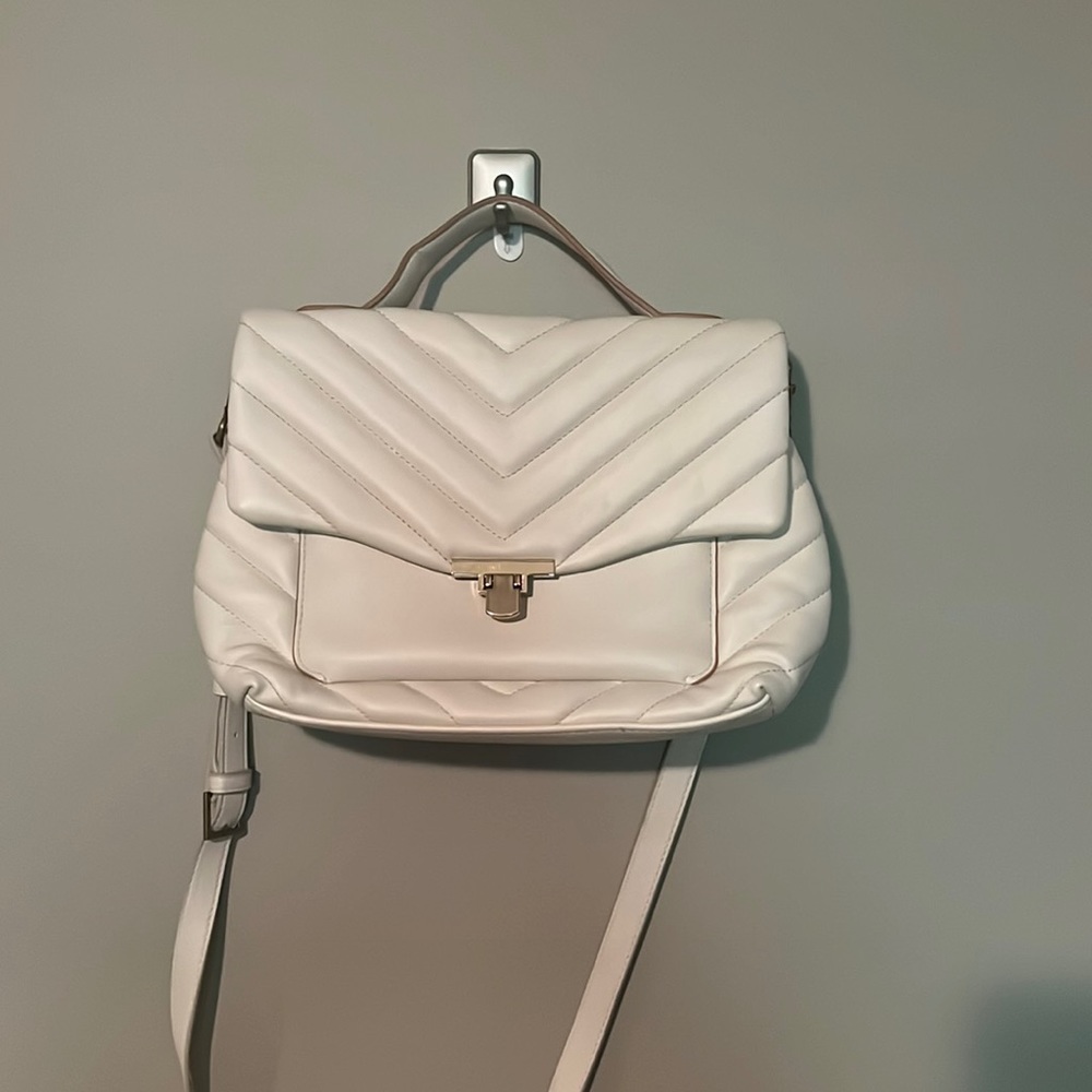 White Target Crossbody Bag